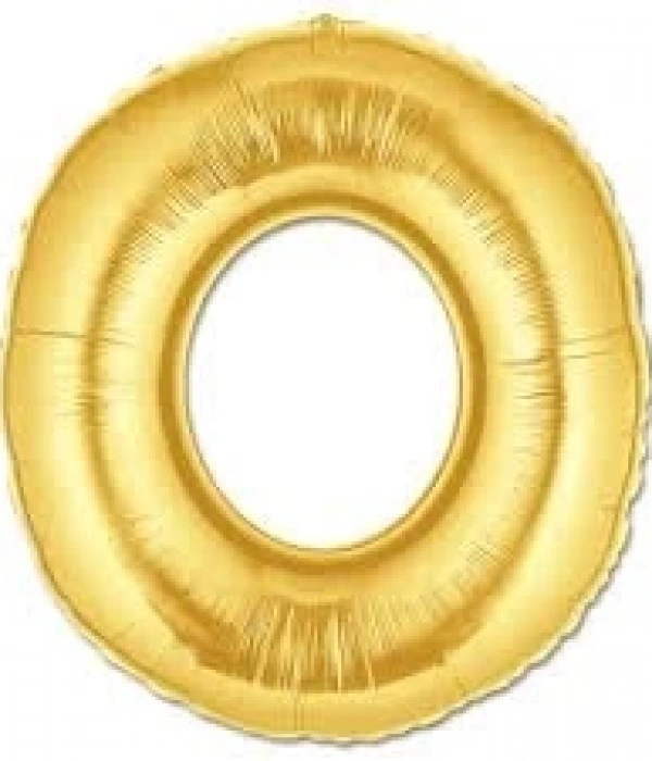 O Harf Folyo Balon Altın Renk  40 İnç