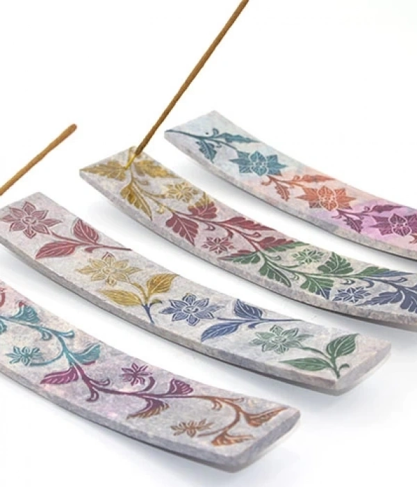 Obsidian Taşı Kayık Tütsülük Ksk2216