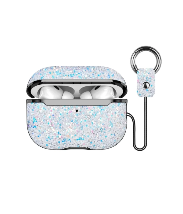 Onegif Airpods 3 (3.nesil) Bright Simli Airpods Kapak - Gümüş