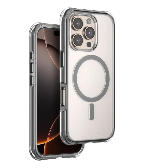 Onegif Apple iPhone 16 Pro Hulk Magsafe Kapak - Siyah