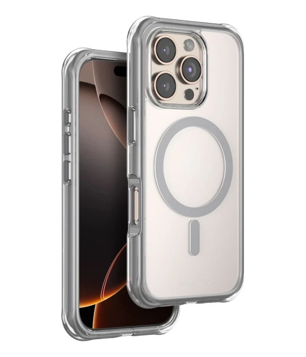 Onegif Apple iPhone 16 Pro Hulk Magsafe Kapak - Titan Gri