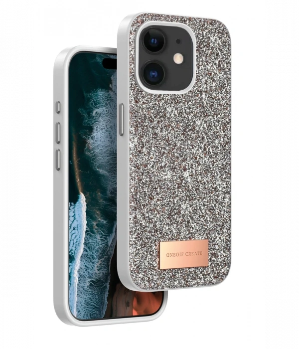 Onegif iPhone 11 Bright Simli Kapak - Gold