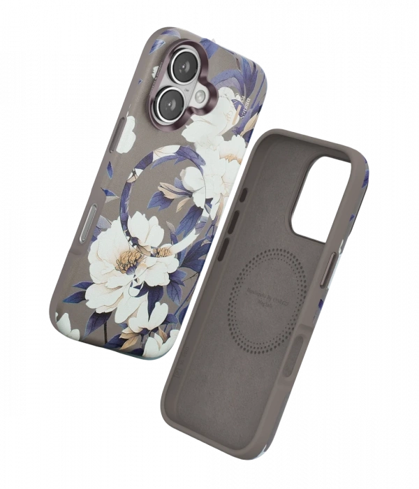 Onegif iPhone 16 Flower Series Magsafe Kapak - Gri