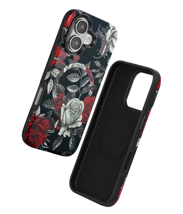 Onegif iPhone 16 Flower Series Magsafe Kapak - Siyah