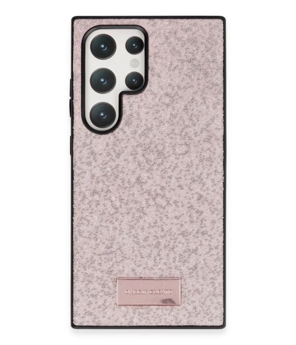Onegif Samsung Galaxy S23 Ultra Bright Simli Kapak - Pembe