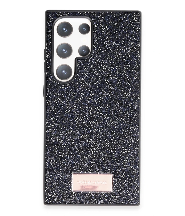 Onegif Samsung Galaxy S24 Ultra Bright Simli Kapak - Siyah