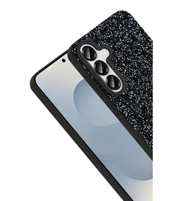 Onegif Samsung Galaxy S25 Bright Simli Kapak - Derin Mor