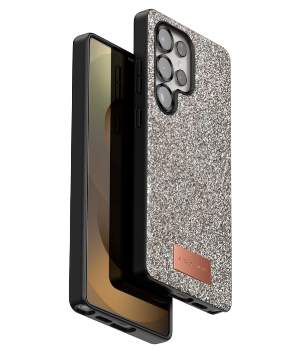 Onegif Samsung Galaxy S25 Ultra Bright Simli Kapak - Gold