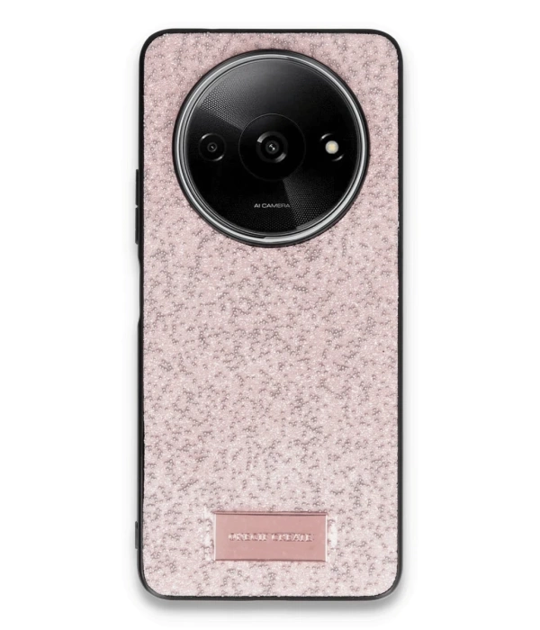 Onegif Xiaomi Redmi A3 4G Bright Simli Kapak - Pembe