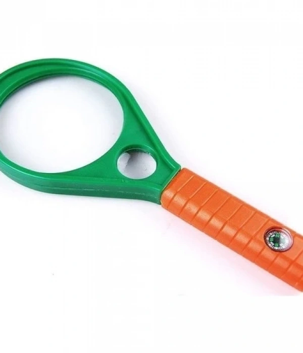 Optik Cam El Büyüteç 65mm 6x 4x Pusulalı Çocuklar Ve Yetişkinler Mg89075