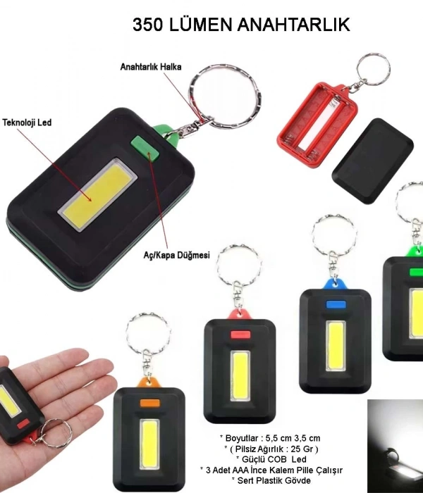 Ortam Aydınlatan 350 Lümen Anahtarlık Wt-377