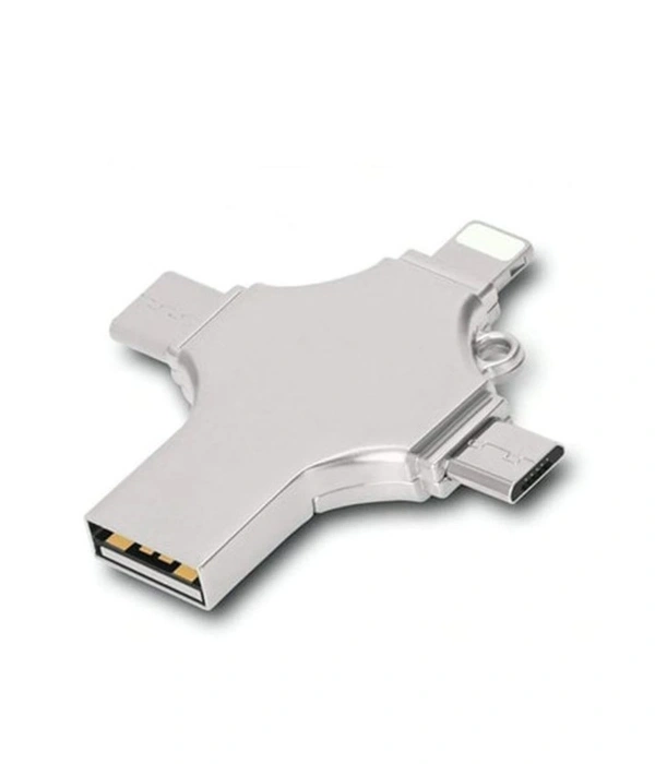 Otg 4in1 Cep Telefonu Çok Fonksiyonlu Usb Flash Bellek 64 Gb Type-c, Micro Sd Ve Kart Okuyucu