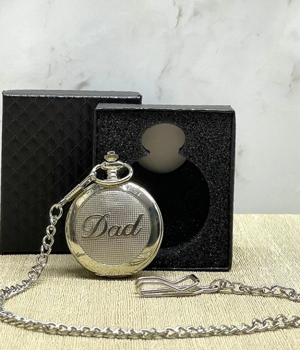Özel Kutulu Dad (baba) Gümüş Köstekli Saat Alk4673