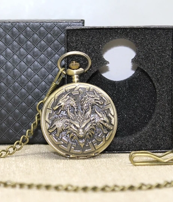 Özel Kutulu Dragonlu Antik Köstekli Saat Alk4680