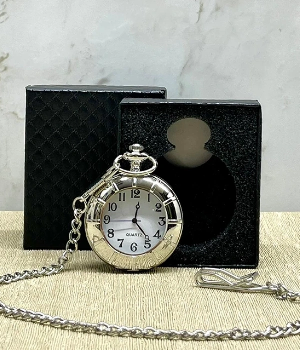 Özel Kutulu Gümüş Köstekli Saat Alk4685