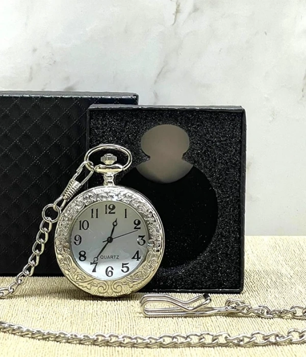 Özel Kutulu Gümüş Köstekli Saat Alk4686