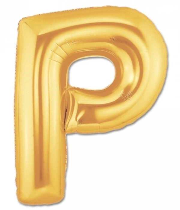 P Harf Folyo Balon Altın Renk  40 İnç