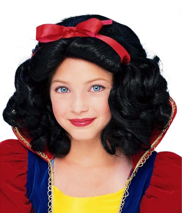 Pamuk Prenses Peruğu Kırmızı Fiyonklu