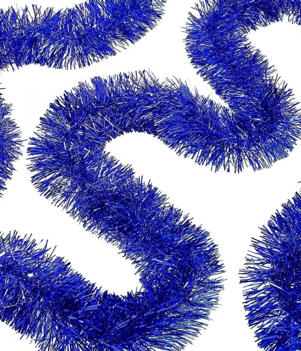 Parti İçin Mega Kalın Sim Süs 2 Metre Uzunluk 10 Cm Genişlik Mavi İthal