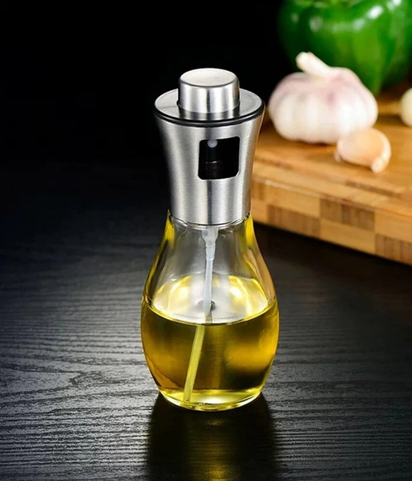 Paslanmaz Çelik Başlıklı Cam Spray Yağdanlık