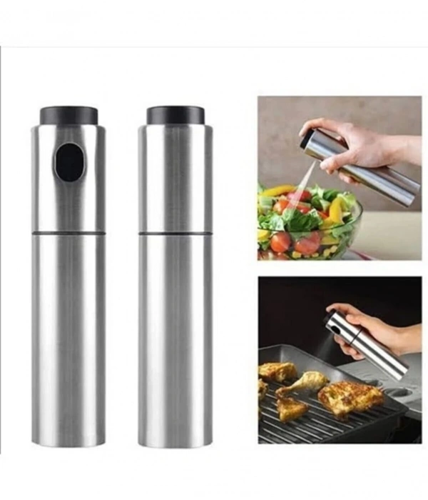 Paslanmaz Çelik Gövdeli Spray Yağlık - Zeytinyağ/sirke Püskürtücü