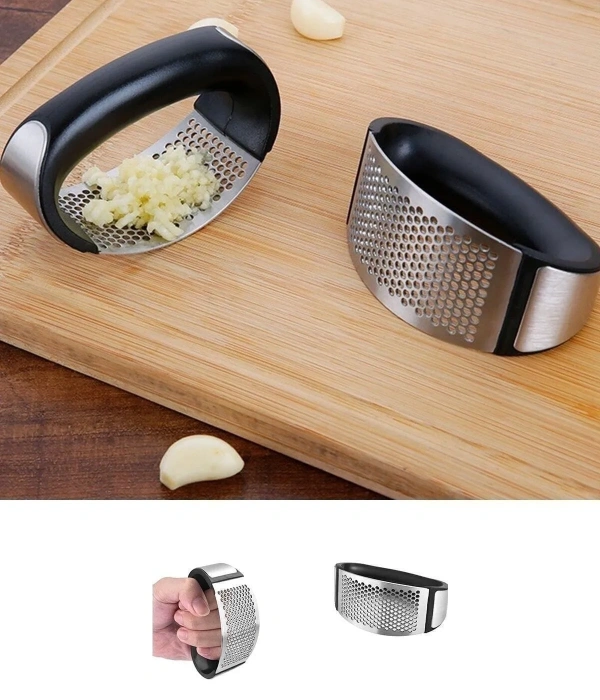 Paslanmaz Çelik Sarımsak Ezici Presi Parçalayıcı Doğrama Aleti