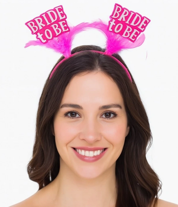 Pembe Renkli Bride To Be Parti Tacı – Bekarlığa Veda Gecesi İçin