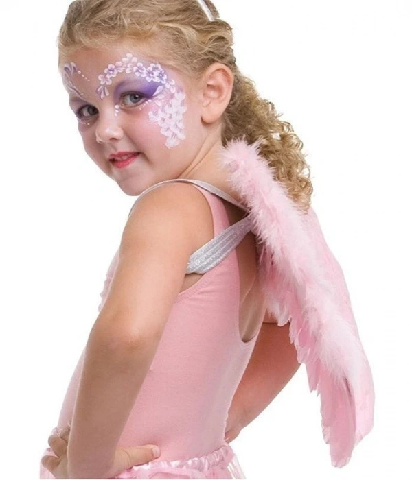 Pembe Renkli Orta Boy Çocuk Melek Kanadı 40x60 Cm