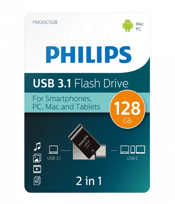 PHILIPS 128GB USB3.1 TYPE-C 100/150 MB/S FM12DC152B/00