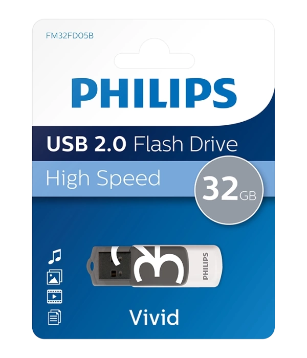 PHILIPS 32GB USB 2.0 25/10MB/S FM32FD05B/00