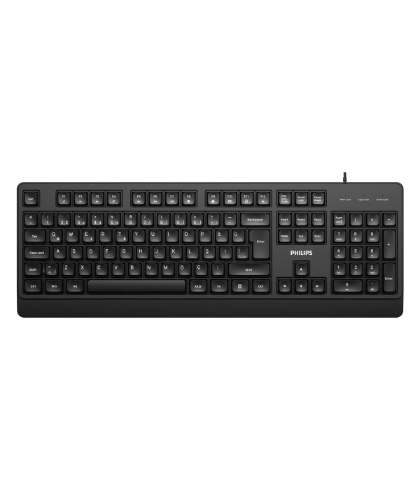 PHILIPS KABLOLU KLAVYE SPK6247B SİYAH