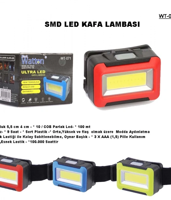 Pilli Kafa Lambası  Wt-071