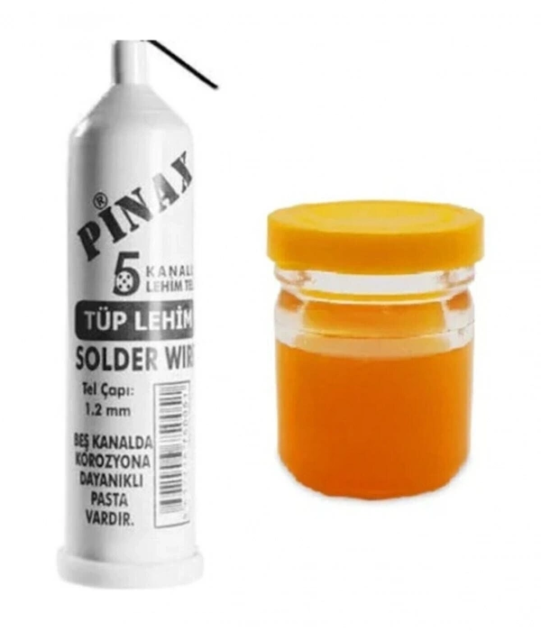 Pinax Tüp Lehim Teli 25 Gr 1.2mm + Lehim Pastası - 40gr
