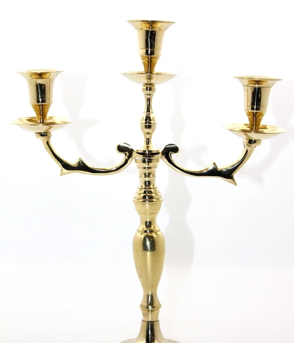 Pirinç 3lü Şamdan 27588