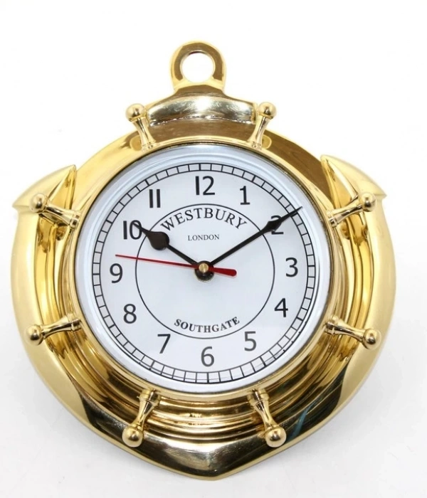 Pirinç Duvara Asmalı Çapalı Saat Ksk2049