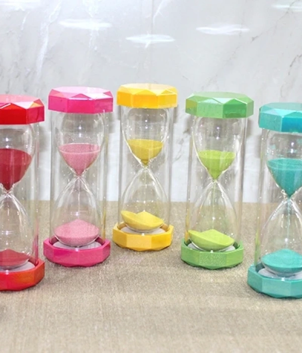 Plastik Çerceveli Renkli 10 Dk Kumsaati Alk4563