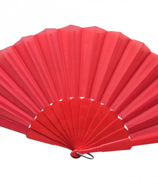 Plastik Kumaş Yelpaze 12li Kırmızı