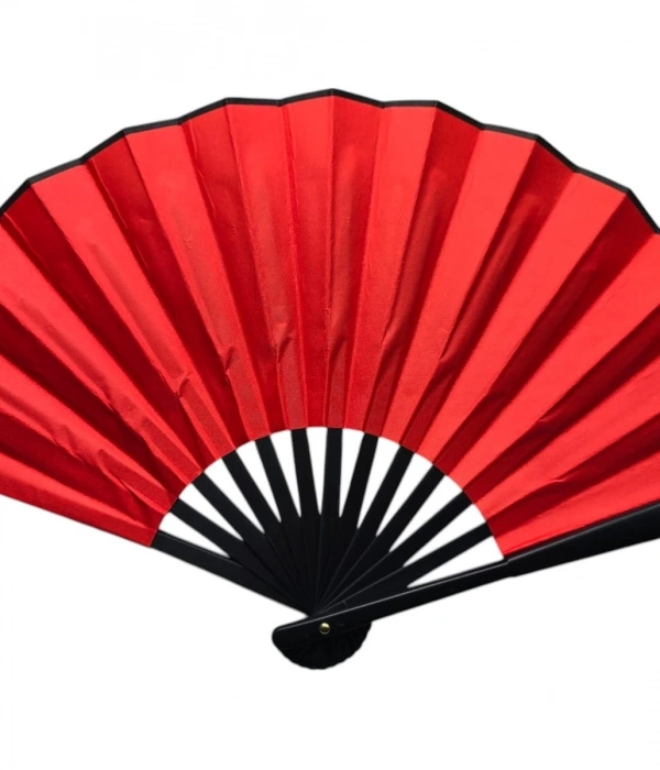 Plastik Kumaş Yelpaze 12li Kırmızı