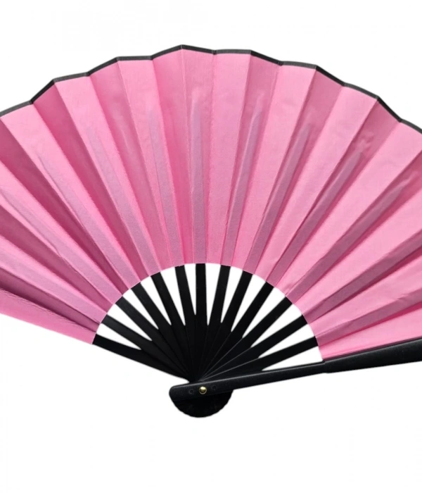 Plastik Kumaş Yelpaze 12li Pembe