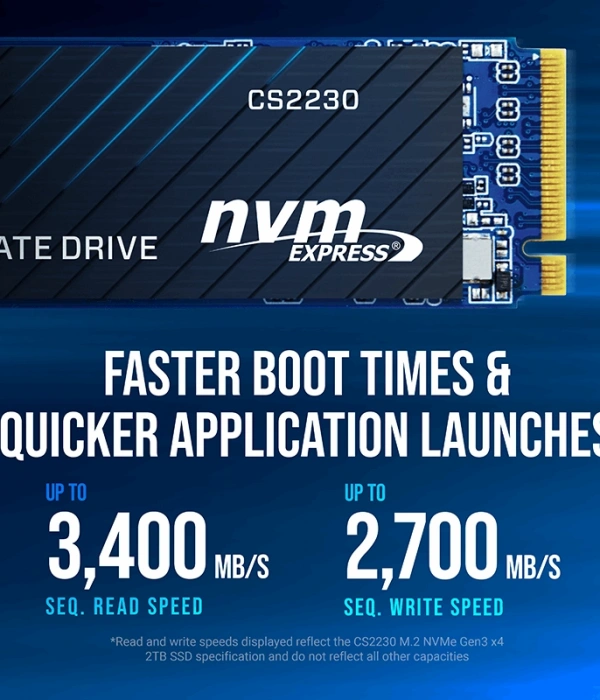 PNY CS2230 2TB 3300/2600 NVMe PCIe M.2 SSD (M280CS2230-2TB-RB)