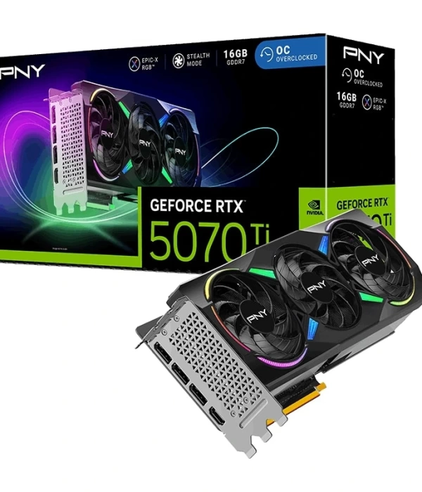 PNY RTX 5070 Ti OC ARGB Siyah Ekran Kartı (VCG5070T16TFXXPB1-O)
