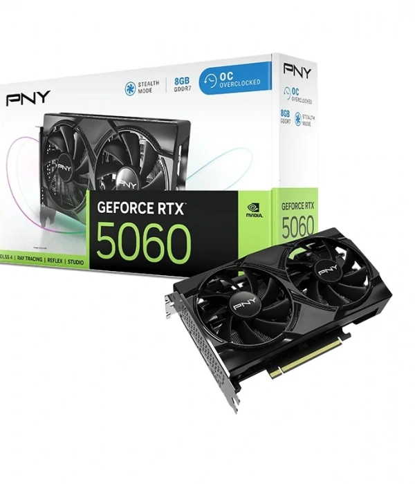 PNY RTX5060 OC Siyah Ekran Kartı (VCG50608DFXPB1-O)