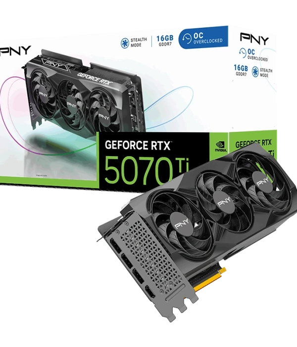 PNY RTX5070Ti 16GB GDDR7 256bit( VCG5070T16TFXPB1-O)