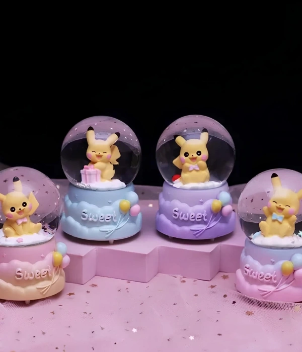 Pokemon Işıklı Kar Küresi 9 Cm Alk3399