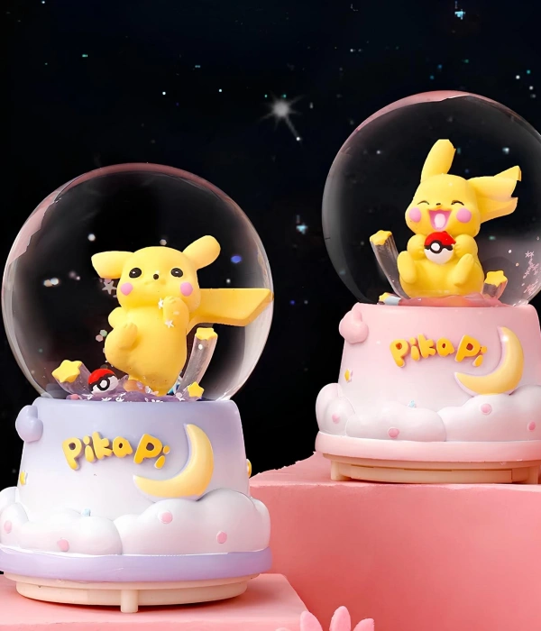 Pokemon Üflemi Işıklı Müzikli Kar Küresi Orta Boy Alk3120