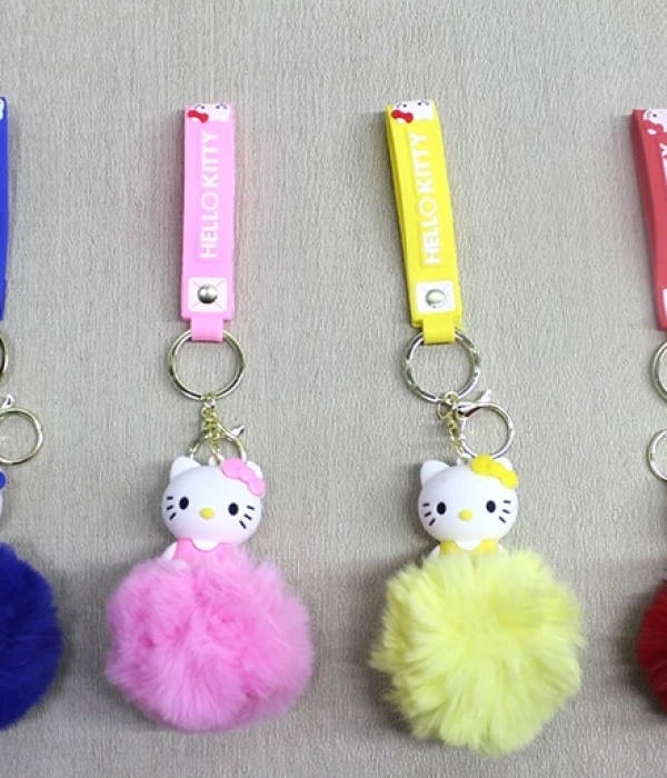 Ponponlu Hello Kitty Anahtarlık Alk4247