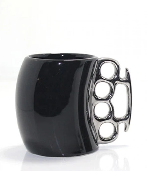 Porselen Muşta Tasarımlı Kupa Bardak  Aalk2383