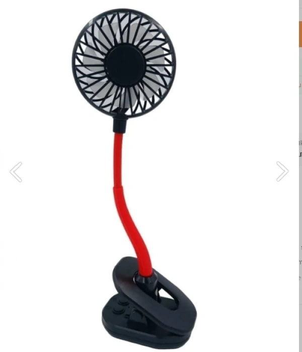 Portatif Işıklı Mini Klipsli Fan