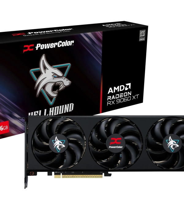 POWERCOLOR HELLHOUND RX9060XT 16GB (RX9060XT 16G-L/OC) EKRAN KARTI