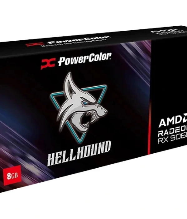 POWERCOLOR HELLHOUND RX9060XT 8GB GDDR6 (RX9060XT 8G-L/OC) EKRAN KARTI